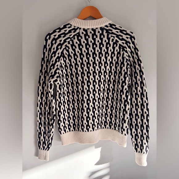 Derek Lam Black Gold Cream Crewneck Sweater XS - Picture 8 of 8